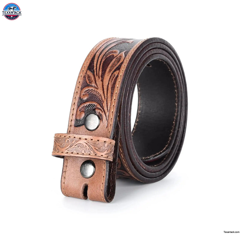Resistance Full Grain Western Engraved Leather Belt Strap, 1-1/2" Wide Western Belt Leather Strap Floral Tooled Leather Belt Strap NewEngland Tack