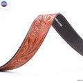 Resistance Full Grain Western Engraved Leather Belt Strap, 1-1/2" Wide Western Belt Leather Strap Floral Tooled Leather Belt Strap NewEngland Tack
