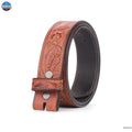 Resistance Full Grain Western Engraved Leather Belt Strap, 1-1/2" Wide Western Belt Leather Strap Floral Tooled Leather Belt Strap NewEngland Tack