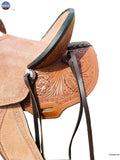 Genuine New Western Leather Youth Child Horse Pony Ranch Saddle Floral Tooled NewEnglandTack