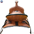 Genuine New Western Leather Youth Child Horse Pony Ranch Saddle Floral Tooled NewEnglandTack
