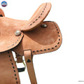 Resistance Genuine New Western Leather Youth Child Horse Pony Ranch Saddle Natural NewEnglandTack
