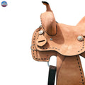 Resistance Genuine New Western Leather Youth Child Horse Pony Ranch Saddle Natural NewEnglandTack