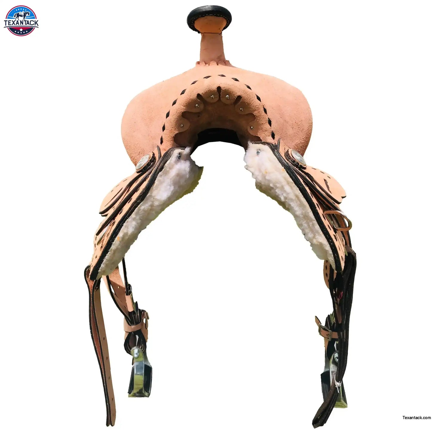 Resistance Genuine New Western Leather Youth Child Horse Pony Ranch Saddle Natural NewEnglandTack