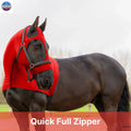 Resistance Horse Hood Slinky Lycra Zippered Mane Braid Shoulder Guard NewEngland Tack