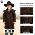 Resistance Kids Western Oilskin Waterproof Duster Coat NewEngland Tack