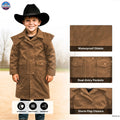 Resistance Kids Western Oilskin Waterproof Duster Coat NewEngland Tack