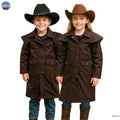 Resistance Kids Western Oilskin Waterproof Duster Coat NewEngland Tack