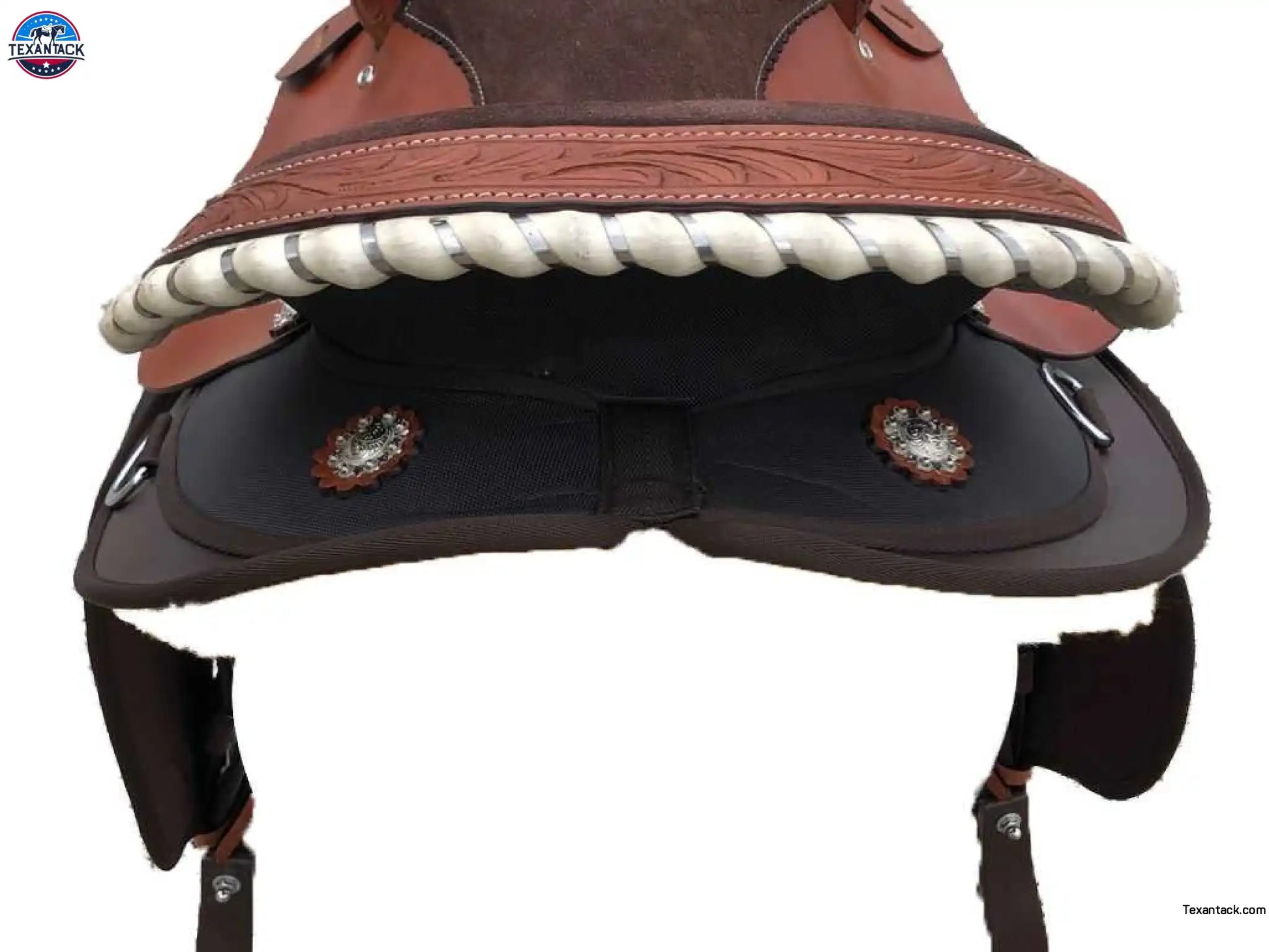 Suede Seat Pleasure Trail Western Saddle | Affordable Lightweight Saddle | Comfortable Suede Seat Western Saddle | Available Seat Sizes 14” 15” 16” 17” NewEngland Tack