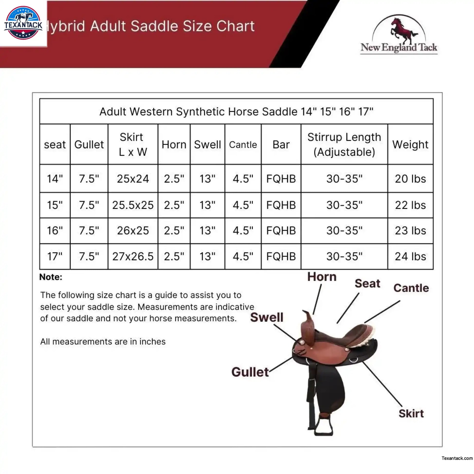 Resistance Suede Seat Pleasure Trail Western Saddle | Affordable Lightweight Saddle | Comfortable Suede Seat Western Saddle | Available Seat Sizes 14” 15” 16” 17” NewEngland Tack