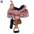Resistance Miniature Western Barrel Saddle Floral Tooled - 8 inch TEXANTACK