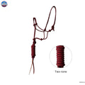 Resistance Braided Nylon Rope Halter with 9 Ft Matching Lead NewEngland Tack