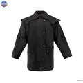Oilskin Cotton Western Short Duster Jacket | Waterproof Breathable Long Sleeves 3/4 Length Duster - NewEngland Tack