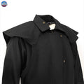 Oilskin Cotton Western Short Duster Jacket | Waterproof Breathable Long Sleeves 3/4 Length Duster - NewEngland Tack