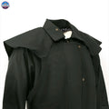 Oilskin Cotton Western Short Duster Jacket | Waterproof Breathable Long Sleeves 3/4 Length Duster - NewEngland Tack