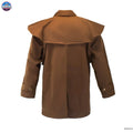 Oilskin Cotton Western Short Duster Jacket | Waterproof Breathable Long Sleeves 3/4 Length Duster - NewEngland Tack