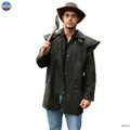 Resistance Oilskin Cotton Western Short Duster Jacket NewEngland Tack