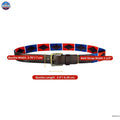 Resistance Polo Belt for Men | Hand Stitched Leather Belt With Colorful Embroidery | Gaucho Style Belt 1.5” Wide NewEngland Tack