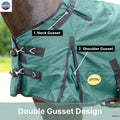 Resistance Premium 1200 Denier Waterproof Horse Turnout Blanket - 300 Grams Fill NewEngland Tack