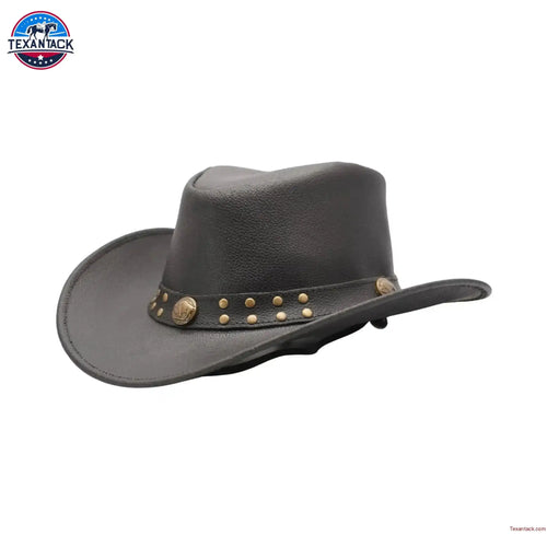RESISTANCE Premium Australian Style Leather Cowboy Hat Shapeable Outback Hat for Men and Women