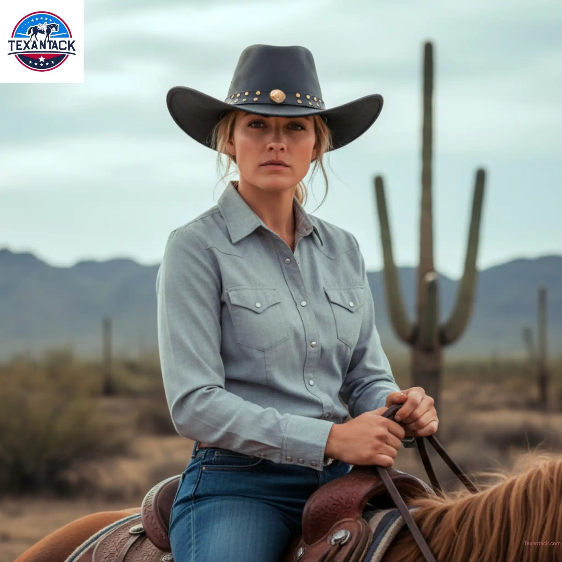 RESISTANCE Premium Australian Style Leather Cowboy Hat Shapeable Outback Hat for Men and Women NewEngland Tack