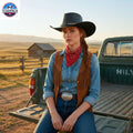 RESISTANCE Premium Australian Style Leather Cowboy Hat | Shapeable Outback Hat for Men and Women NewEnglandTack