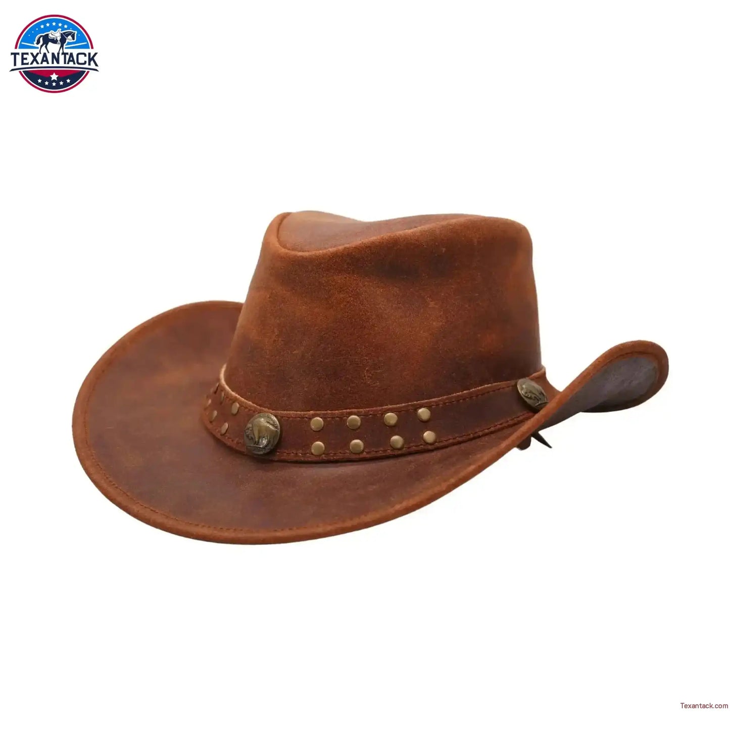 Premium Australian Style Leather Cowboy Hat | Shapeable Outback Hat for Men and Women NewEngland Tack