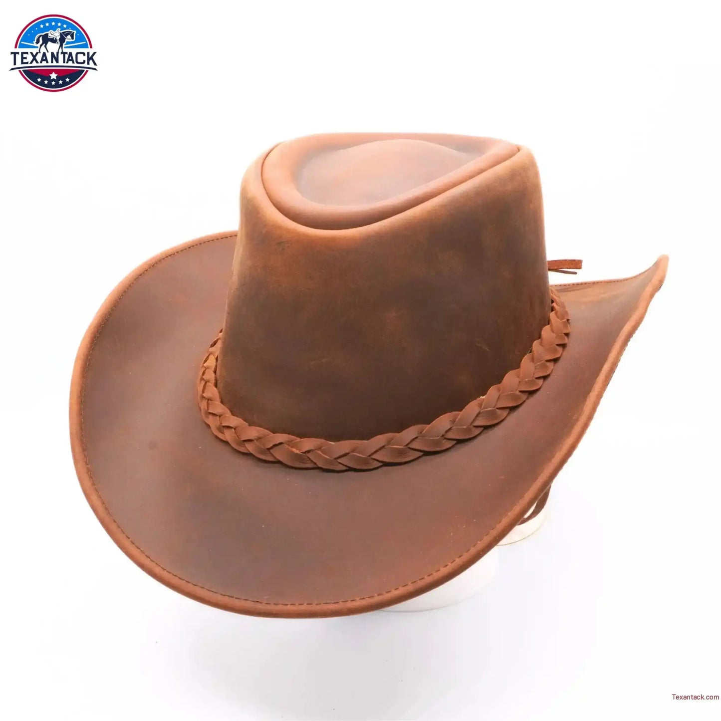 RESISTANCE Premium Full Grain Australian Style Leather Cowboy Hat | Shapeable Outback Hat for Men and Women NewEngland Tack
