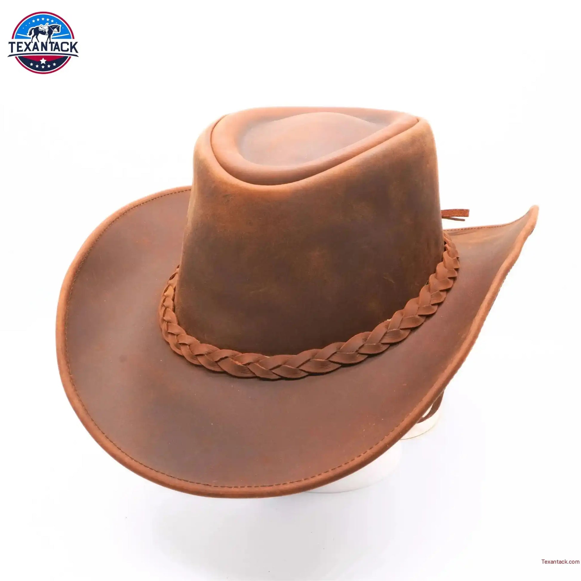 RESISTANCE Premium Full Grain Australian Style Leather Cowboy Hat | Shapeable Outback Hat for Men and Women NewEngland Tack