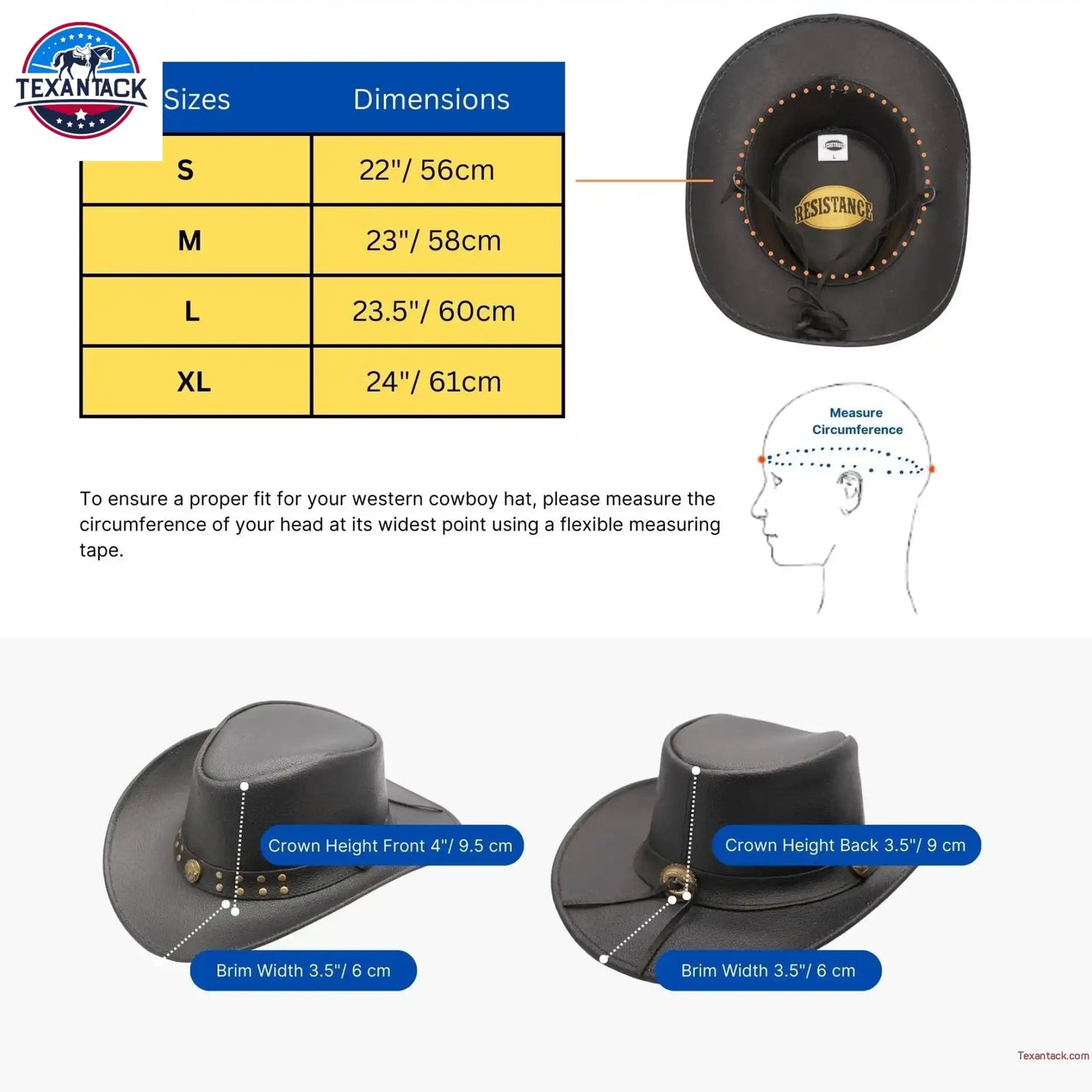 Leather Cowboy Hat Western Style Genuine Premium Leather Hats for Men NewEngland Tack