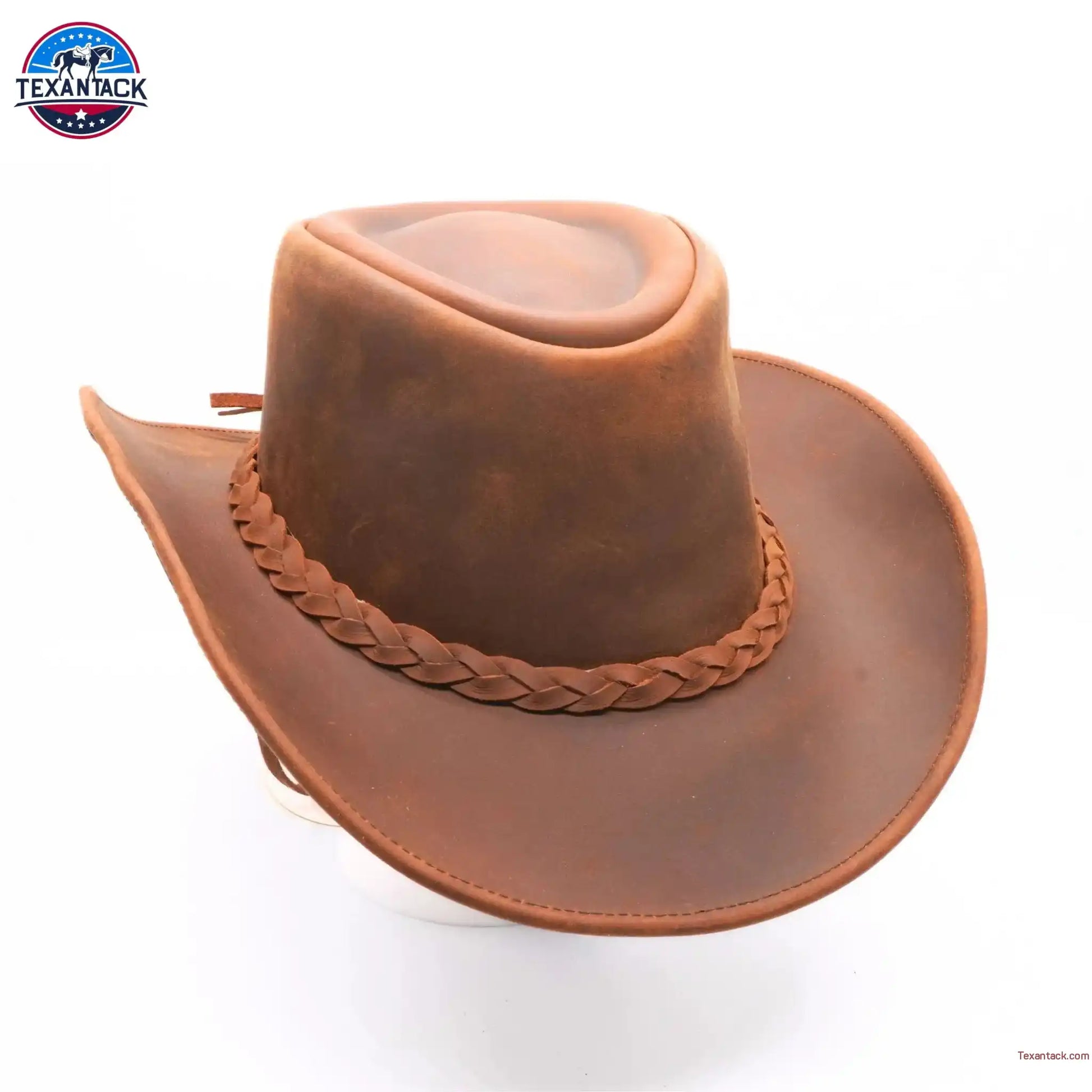 RESISTANCE Premium Full Grain Australian Style Leather Cowboy Hat | Shapeable Outback Hat for Men and Women NewEngland Tack
