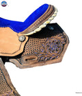 Premium Leather Western Barrel Saddle with Intricate Tooling NewEngland Tack