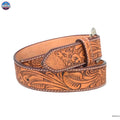 Resistance Western Cowgirl Cowboy Floral Tooled  Argentinian Leather Belt NewEngland Tack