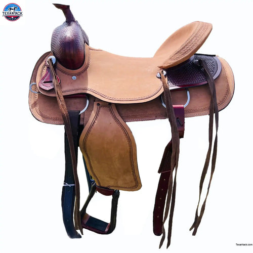 Resistance Ranch Style Western Saddle with Double Skirt