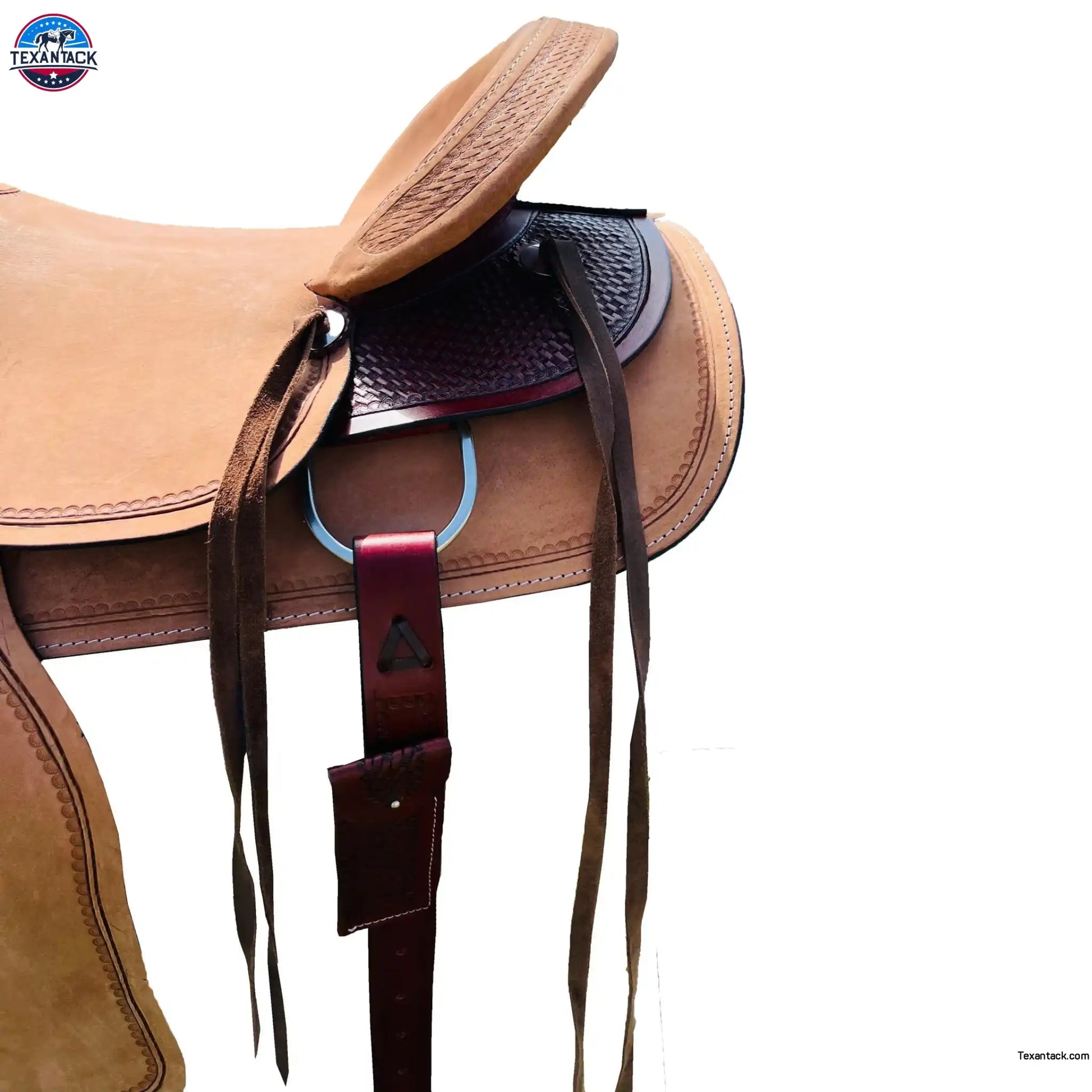 Adult ranch horse double skirt saddle hard seat NewEngland Tack