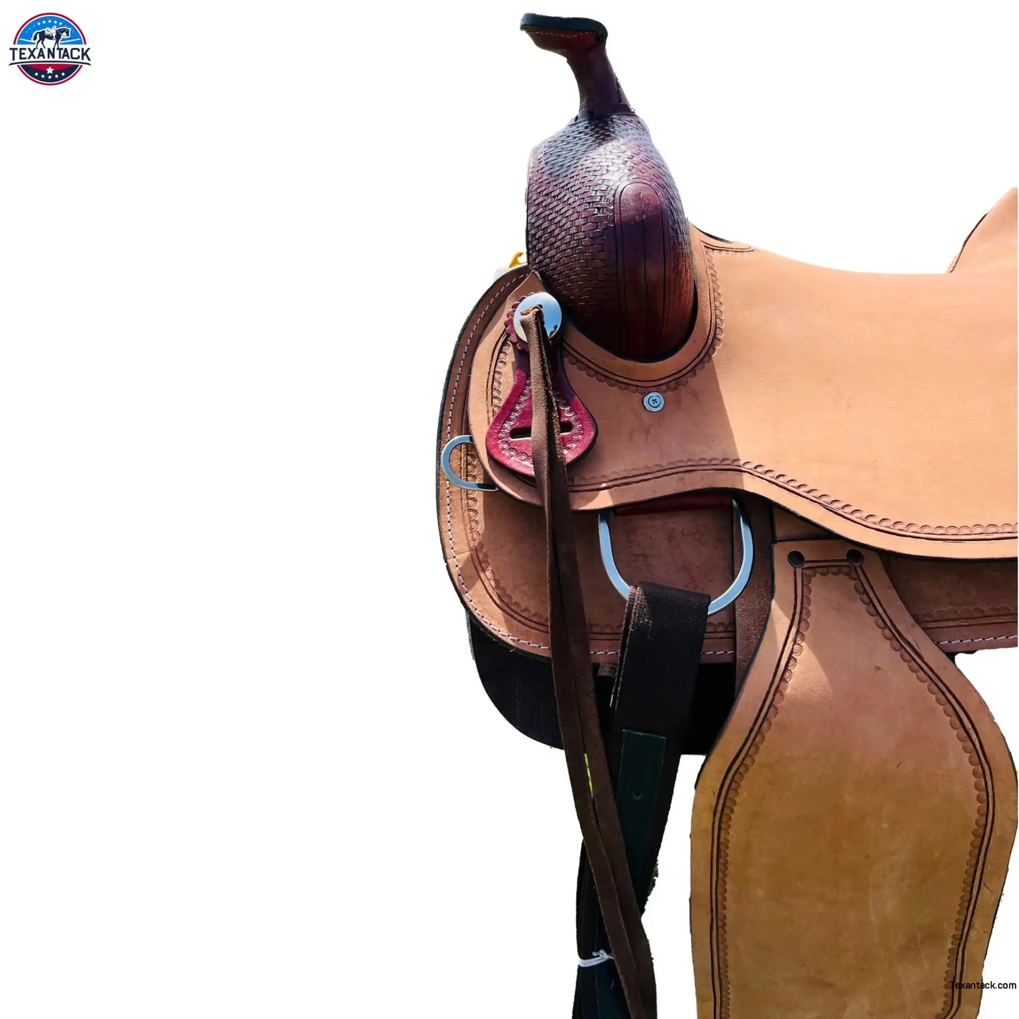 Adult ranch horse double skirt saddle hard seat NewEngland Tack