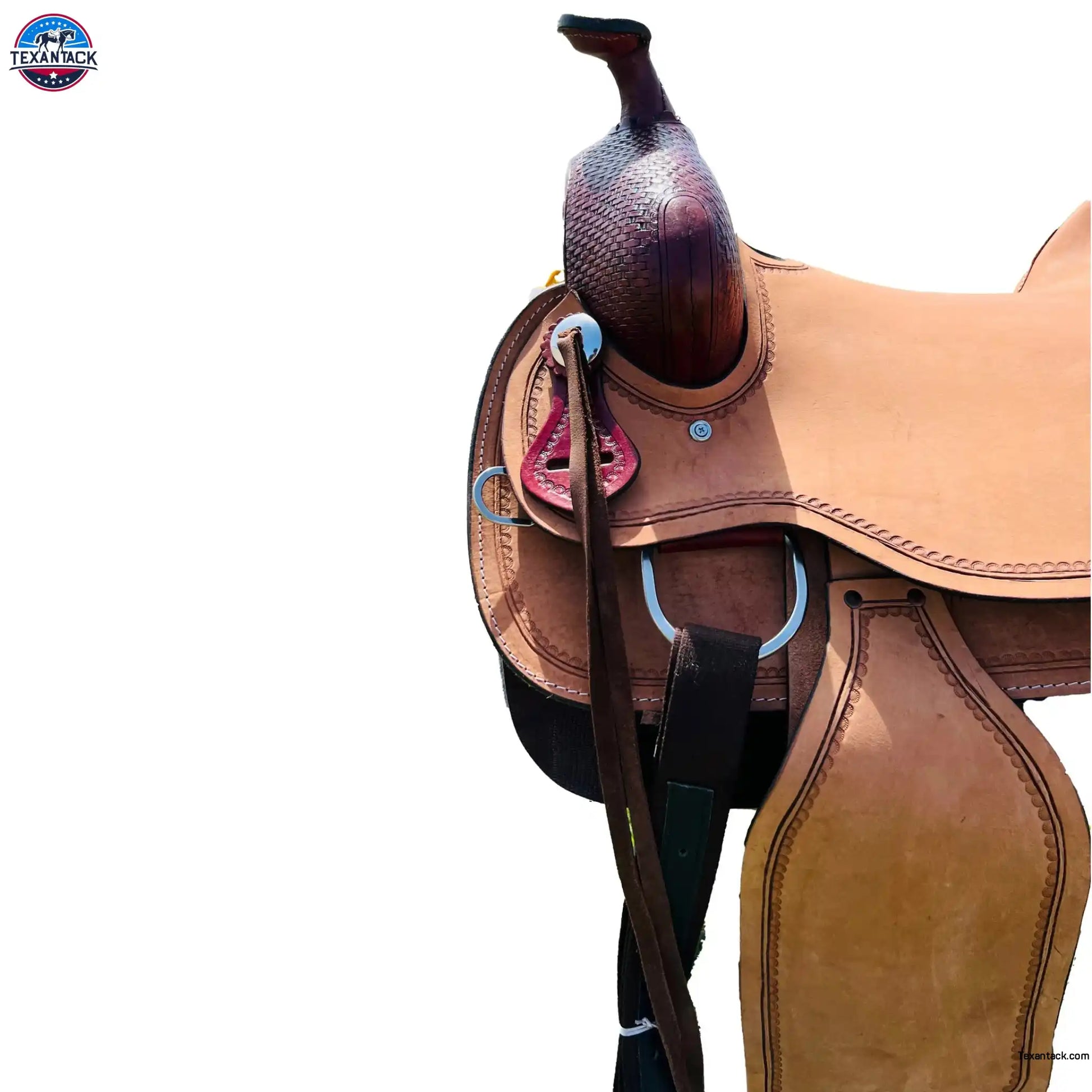 Adult ranch horse double skirt saddle hard seat NewEngland Tack