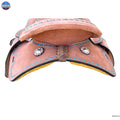 Resistance Rough Out Turquoise Backstitch western Barrel Saddle 8 inch New England