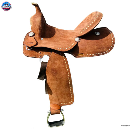 Resistance Roughout Barrel Western Saddle with Buck stitch