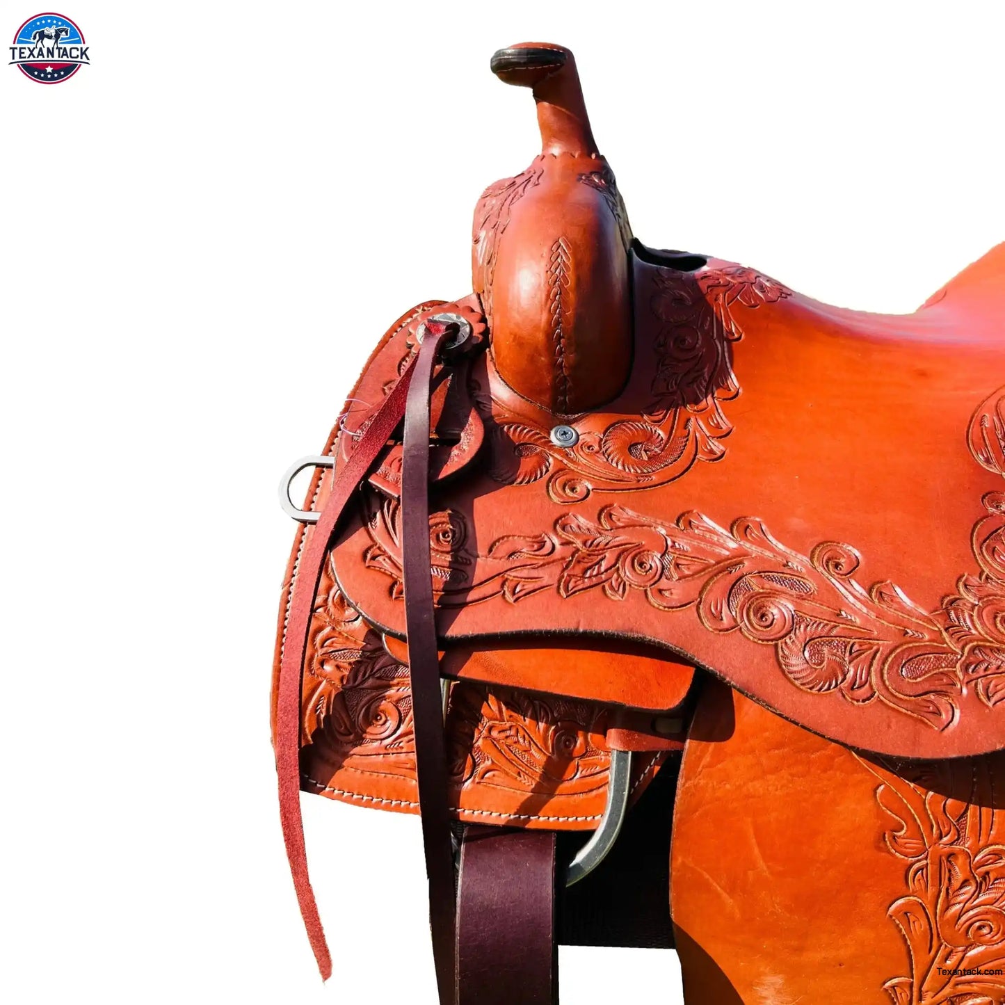 Resistance Western Argentinian Leather Horse Saddle - Floral Tooling | Ideal for Western Riding | Handcrafted Quality | Equestrian Gift NewEngland Tack