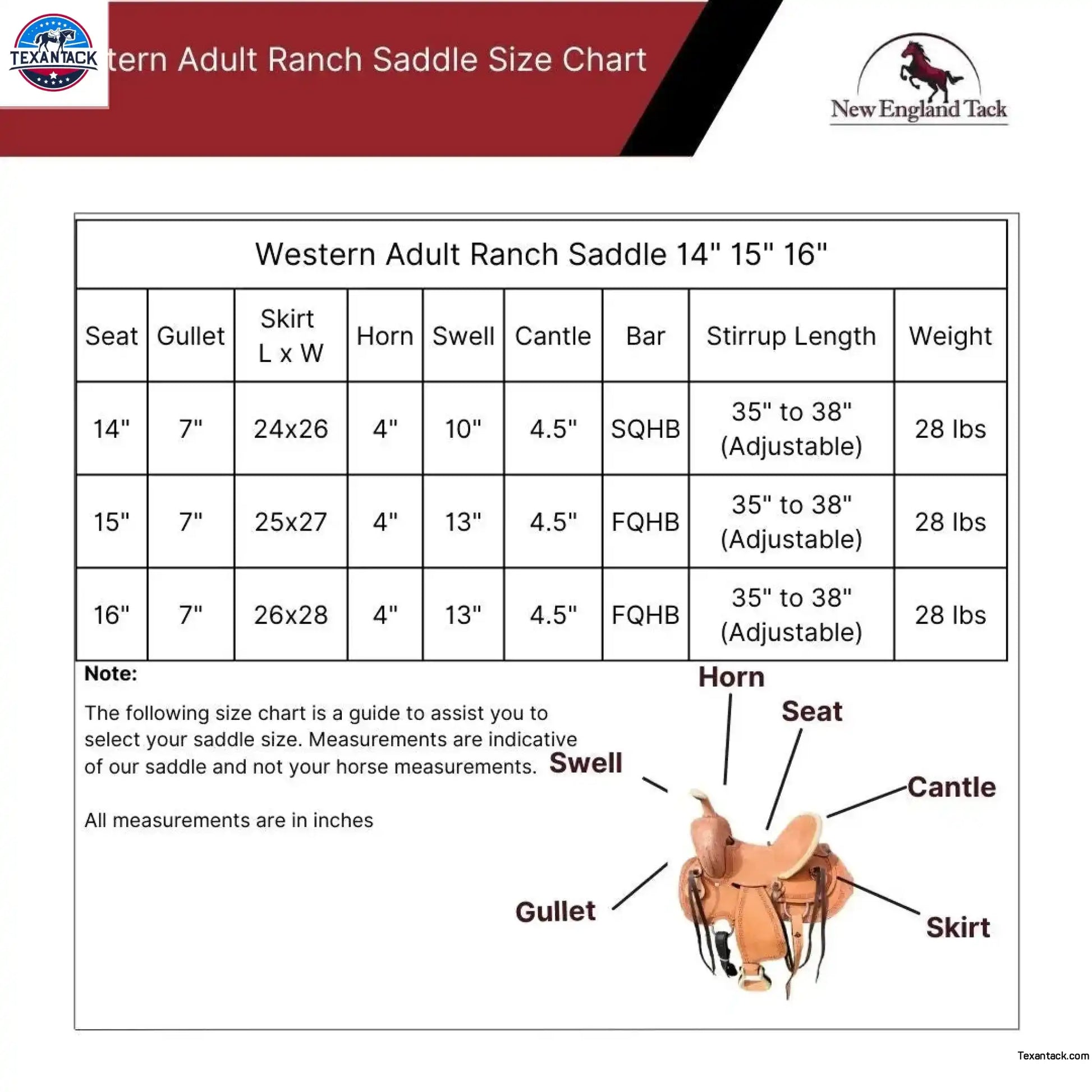 Resistance Western Border Tooled Rough Out Ranch Saddle NewEngland Tack