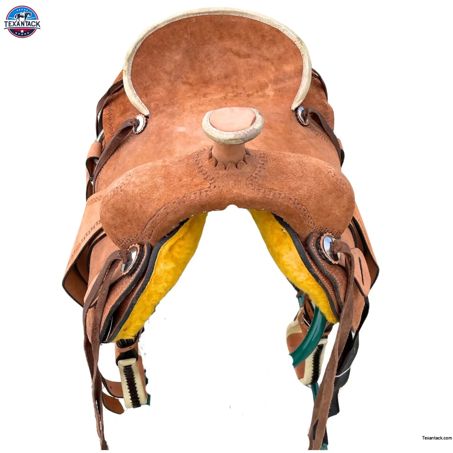 Resistance Western Border Tooled Rough Out Ranch Saddle NewEngland Tack