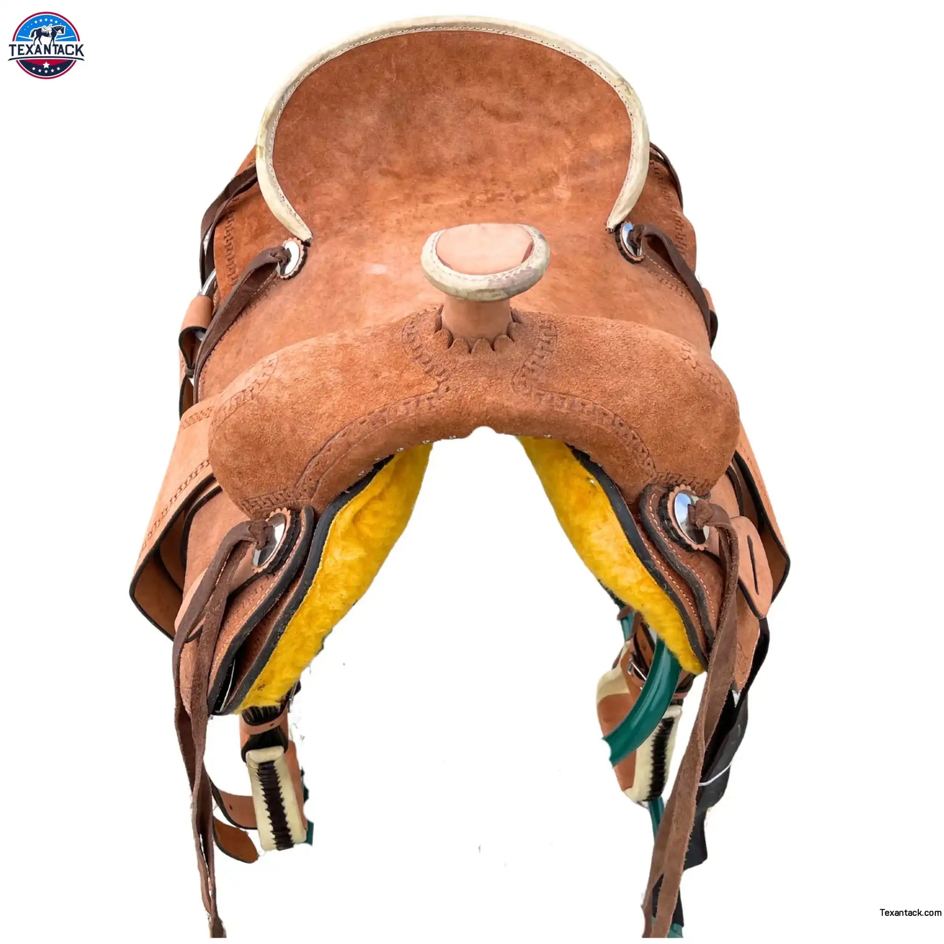 Resistance Western Border Tooled Rough Out Ranch Saddle NewEngland Tack