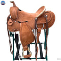 Resistance Western Border Tooled Rough Out Ranch Saddle NewEngland Tack