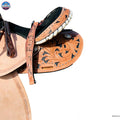 Western Horse Barrel Saddle Leather 14" 15" 16" 17" With Free Tack set NewEngland Tack