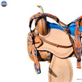 Western Horse Barrel Saddle Leather 14" 15" 16" 17" With Free Tack set NewEngland Tack