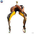 Resistance Western Horse Barrel Saddle Leather 14" 15" 16" 17" With Free Tack set NewEngland Tack