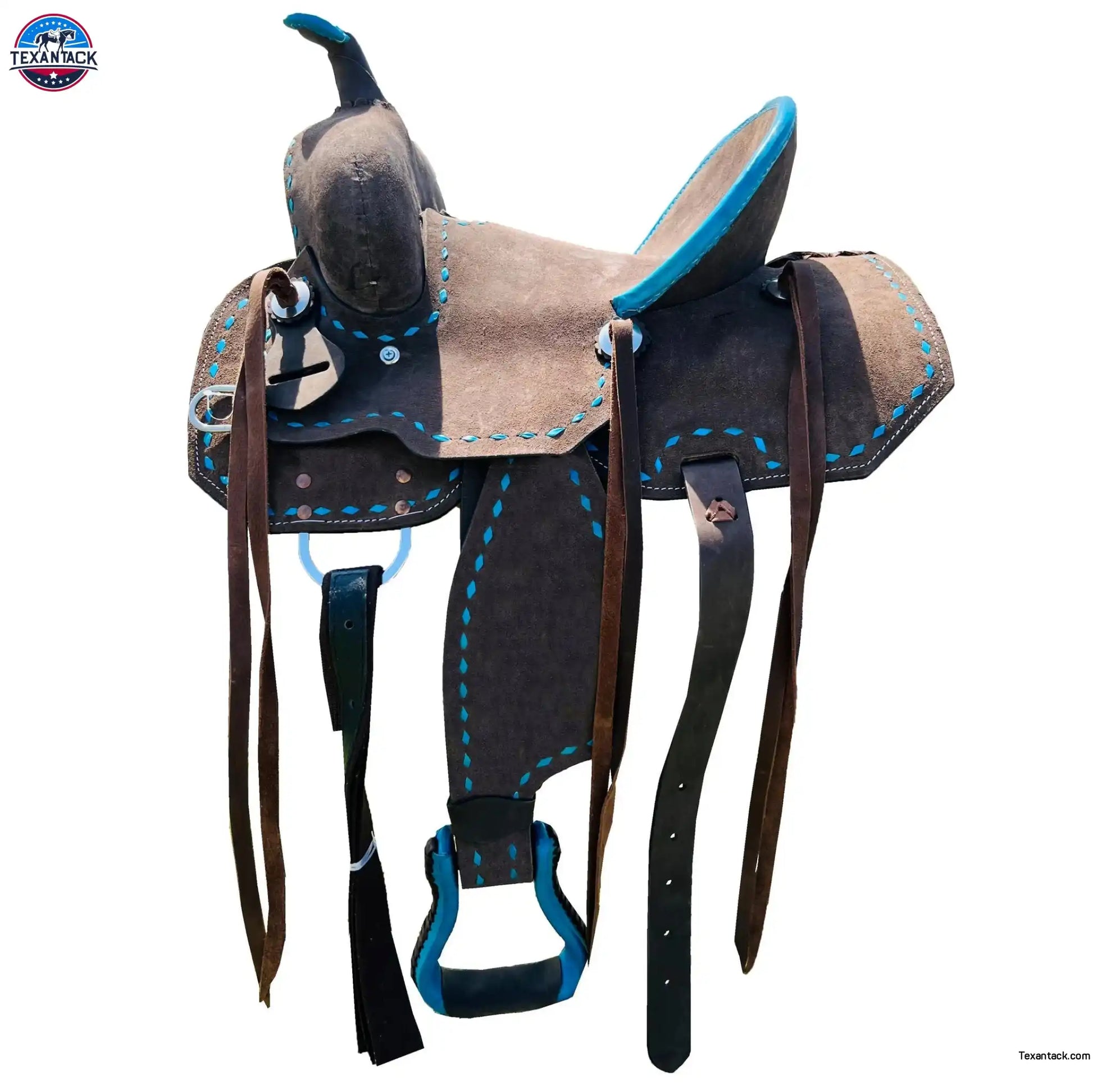 Resistance Western Horse Saddle Ranch Style, Youth Child Leather Saddle in 10" 12" 13" NewEngland Tack