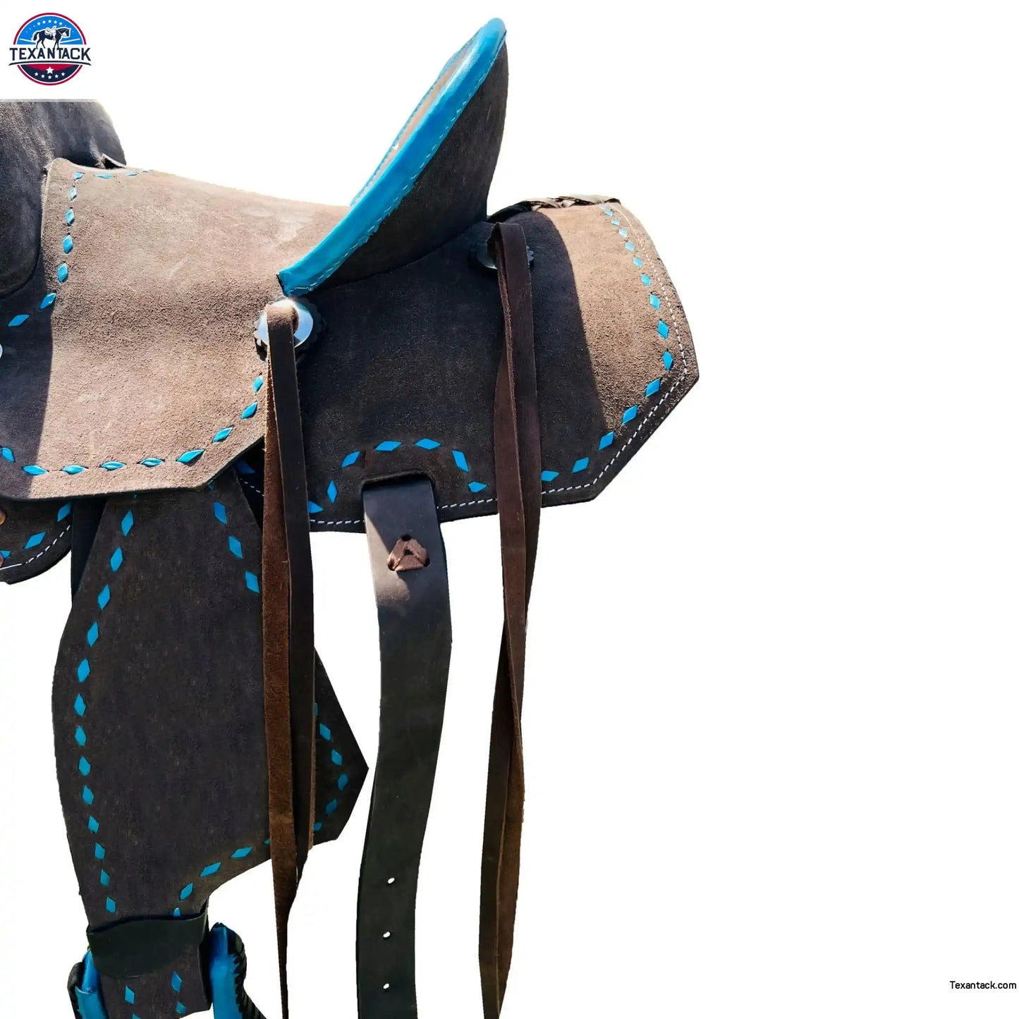 Resistance Western Horse Saddle Ranch Style, Youth Child Leather Saddle in 10" 12" 13" NewEngland Tack