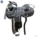 Resistance Western Horse Pleasure Saddle - Genuine Leather 16" 17" 18" NewEngland Tack